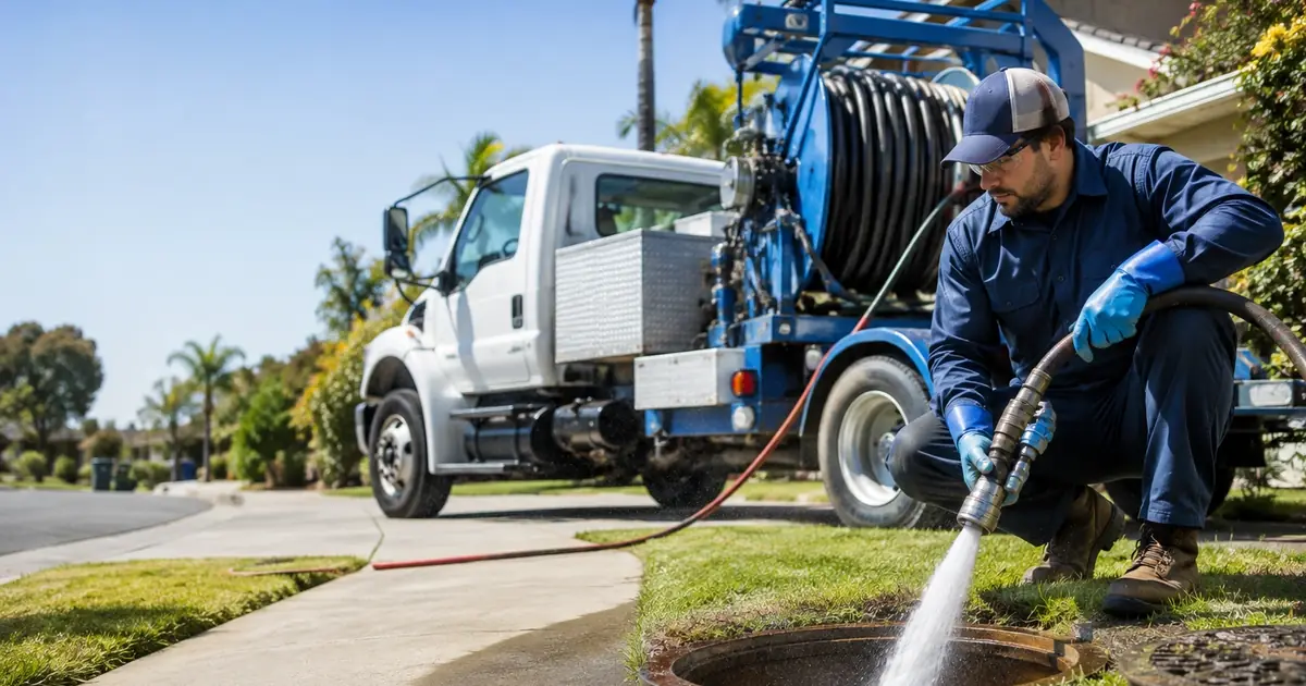 Hydro jet sewer cleaning Lost Hills