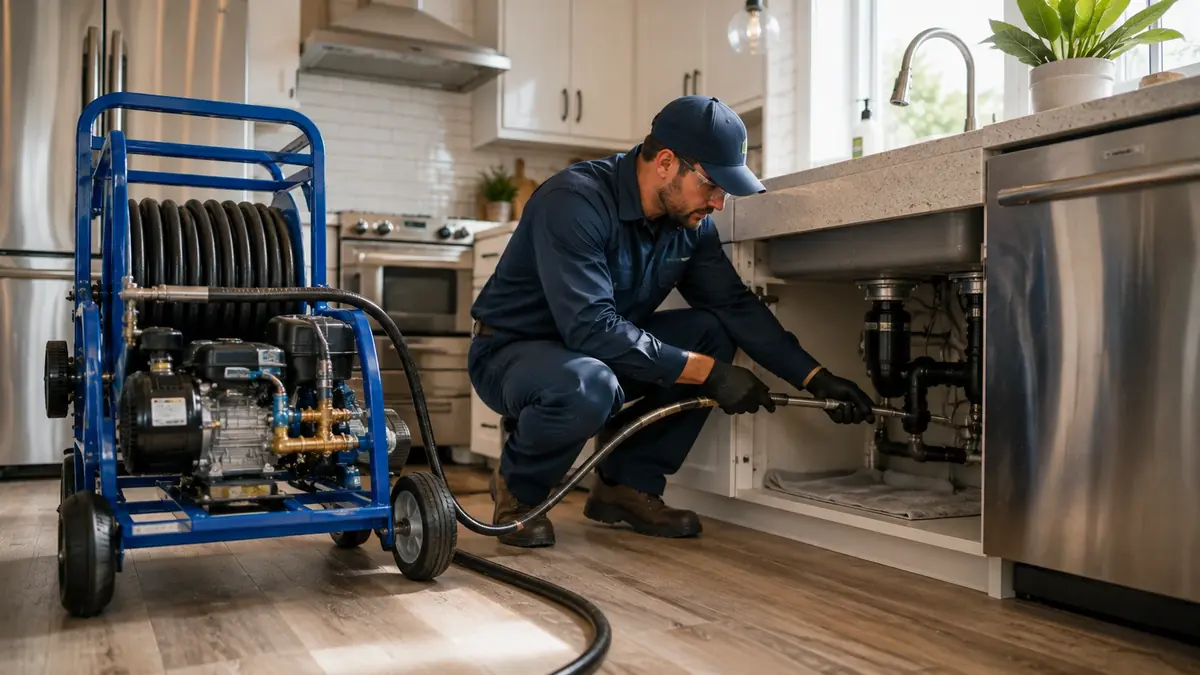 Kitchen Drain Hydro Jetting in Lost Hills