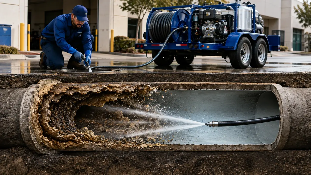 Sewer Pipe Descaling in Lost Hills